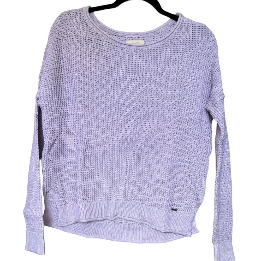 Hollister purple knitted sweater
